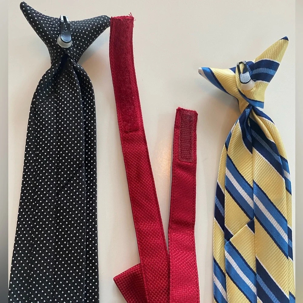 FINAL PRICE - Donating Soon! 3 boys ties- 2 clip on long / neckties, 1 bow tie